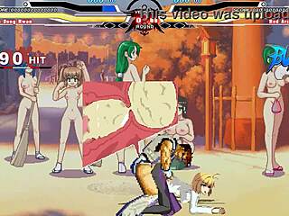 Anime hentai battle with explosive cumshot action