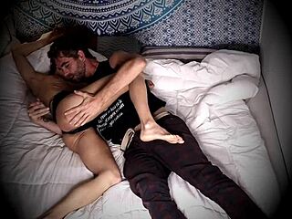 Hidden Cam Catches Couple’s Intimate Bedroom Tease