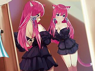 Sakura’s Seductive Mirror Glimpse