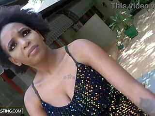 African Casting - Amateur Black Model Tricked Into Hardcore Fuck