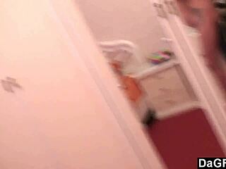 Skinny Tattooed Teen Banged Hard In Kitchen Alone