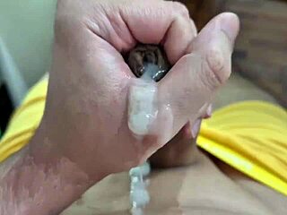 cute brazilian twink jerks off solo to climax