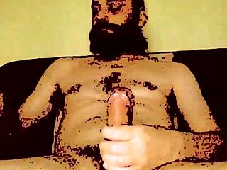 Brazilian Solo Jerking Off With Cumshot Art