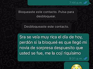 WhatsApp chat with my friend Oscar’s girl