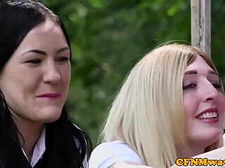 ever seen british sluts wank bound cock outdoors?