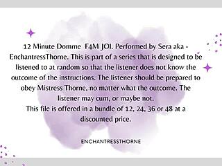 Domme's teasing joi commands