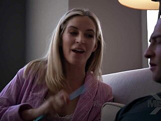 blonde lesbian teases in sneaky peek