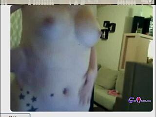 russian milf bares all on webcam