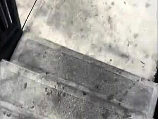 Feet Fucking My Teen Girlfriend’s Shaved Pussy At Home