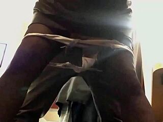 French Amateur’s Satin Dress Doggystyle Fuck POV