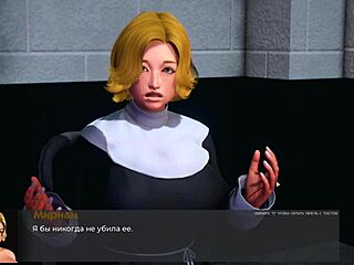 Bold hentai nun's dark desires