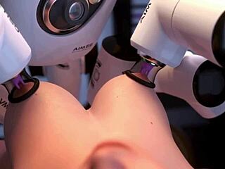 3D blonde teen meets AI dominance