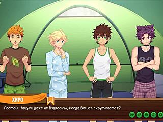 Young Twink in Hentai Game Gets Friendly with Friend