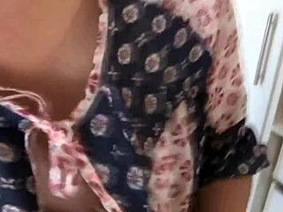Showing my big tits turns them on hard