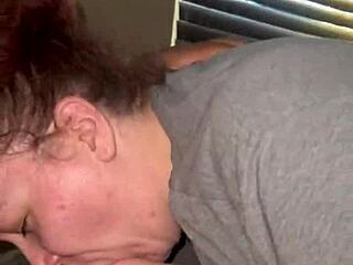 Cum Swallowing Milf Sucks Off Big Black Cock Hard