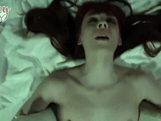 red head michelle anthony teases with big tits