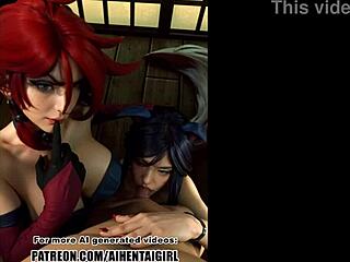 Miss Fortune and Ahri Hentai Cosplay Fuck
