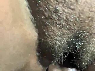 Ebony couple’s relentless breeding creampie fuck