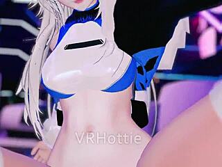 pov neo’s dripping blowjob in public vr dance