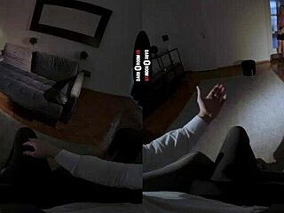 redhead's daring vr blowjob tease