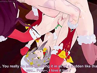 Hentai Kafka fucks Stelle for Christmas special
