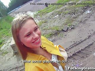 fucking emma with glasses on construction site