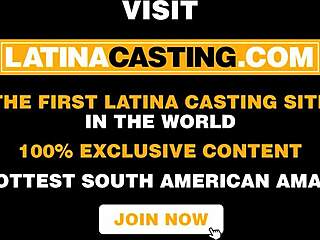 latina casting babe fucked rough in bikini