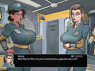MILF's steamy clash in Deep Vault