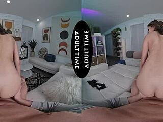 i relish scarlett alexis grabbing my tits before riding kyle mason's thick cock in up close vr
