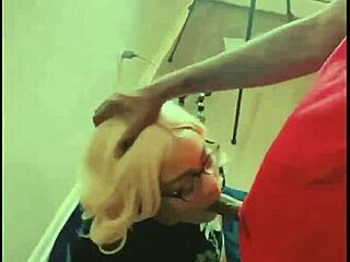 Blonde Barbie Takes On Massive BBC With Relentless Deepthroat Action