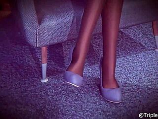 ever tried 3d animated footjob clips?