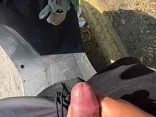 Fearless Amateur Masturbates In Public With Bold Moves