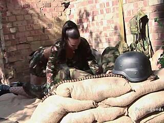 tammie lee craves soldier's load on face