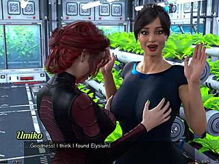 Cute Big Tits Fucked in Space