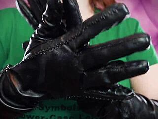 My old vegan-leather gloves in asmr fetish