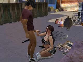 Tricked Young Girl Sucks Stranger for Cash in Public