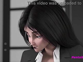 Office Futanari Caught In Uncensored Action