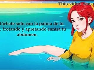 Hentai Joi’s Naughty Poolside Tease In Spanish