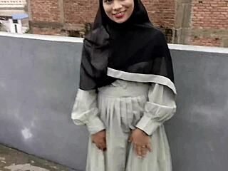 Muslim Girl's Secret Stairway Passion
