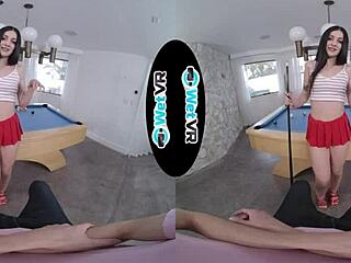 wetvr pool table tease turns to vr fuck