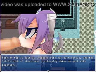 Hentai imp and milf clash unfolds