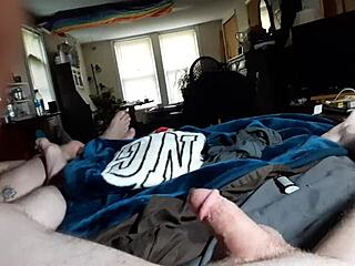 guy indulges in solo delight