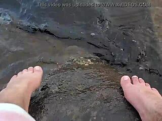 Mika’s Feet Splash Playfully
