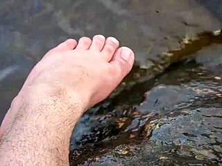 Mika’s Big Feet Play Wild By The Water