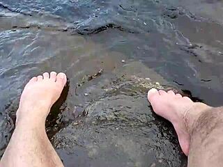 Mika’s Feet Splash Playfully