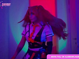 Redheaded alicebong fucked hard in wet cosplay pussy