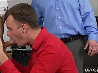 old man's gay intern fuck tease