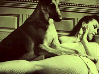 vintage taboo pussy bent over in outdoor scene