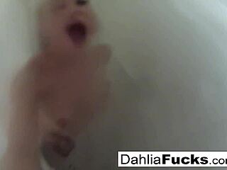 Blonde Dahlia's Rough Shower Pounding Fun