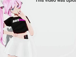 I watched anime girl ride huge cock